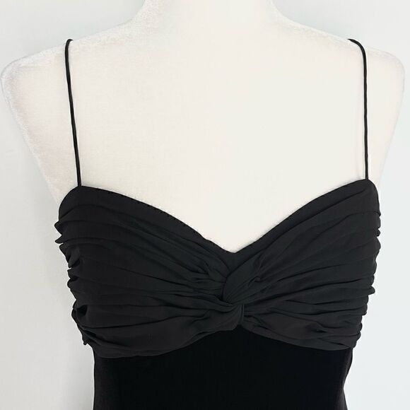 NWT American Living by Ralph Lauren Velvet Chiffon Dress - 8 - Picture 2 of 11